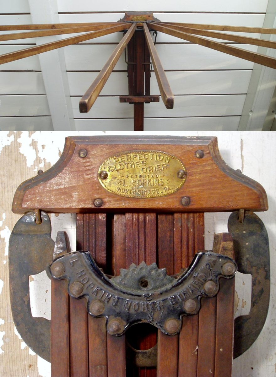 画像1: 1880-1900's "BIG" Wood CLOTHES-DRIER (1)