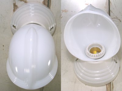 画像1: 1940's  "ART-DECO" Bathroom Lamp 【DEAD-STOCK】