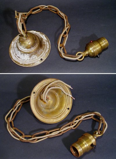 画像3: 1920-30's "Rusty" Pendant Lamp w/ Chain