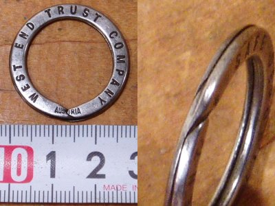 画像1: "WEST END TRUST COMPANY" Advertising Key Ring