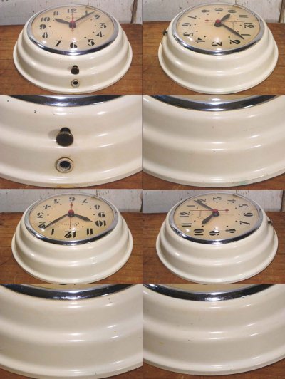 画像3: 1940's Art-Deco "Country" Kitchen Clock 