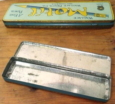 画像1: Antique "TIN" Pencil case