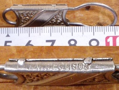 画像2:  "PANAMA 1915" Old Steel Key Ring/Holder