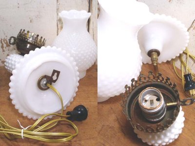 画像3: 1950-60's "Hobnail Glass"  Wall Lamp/Sconce