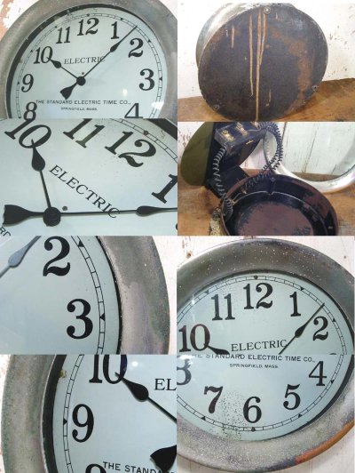 画像2: 1920-30's "Boiler Room" Cast Iron Clock