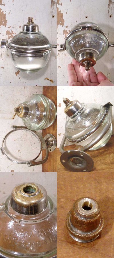 画像2: 1910-20's "N.Y." Glass Liquid Soap Dispenser