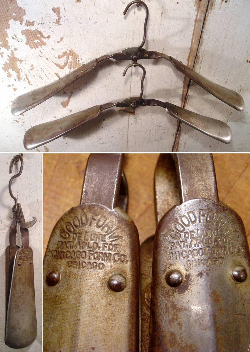 画像1: 2-sets "GOOD FORM" Folding Steel Jacket Hanger (1)