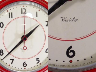 画像1: 50's "West Clox" Kitchen Clock