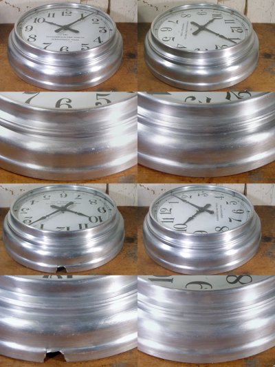 画像3: 1930's "Small-12inch" Aluminium Wall Clock