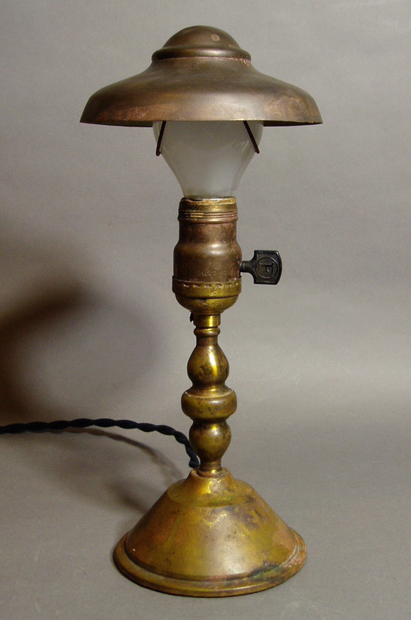 画像1: 1920-30's Brass Table Lamp (1)
