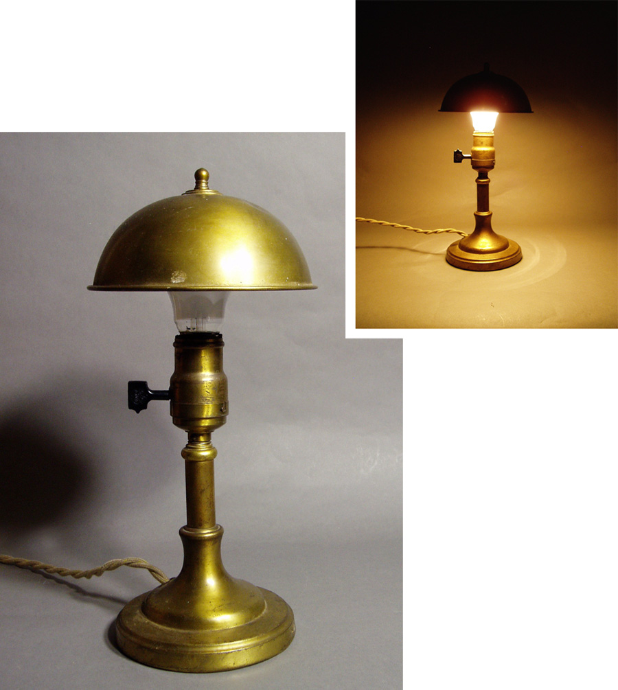 画像1: 1930's Brass Table Lamp (1)