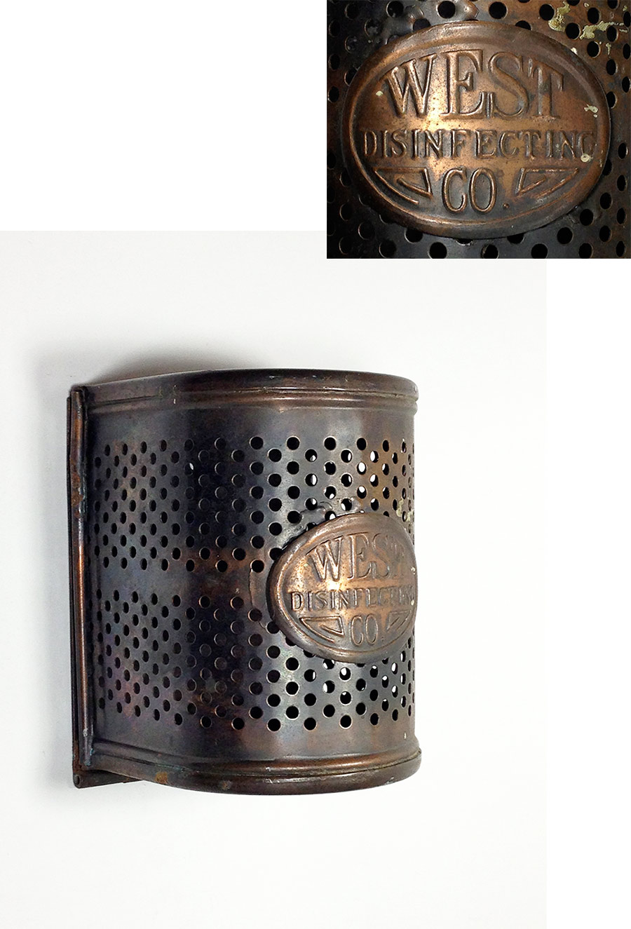 画像1: 1910-20's "N.Y." Steel Mesh Box (1)