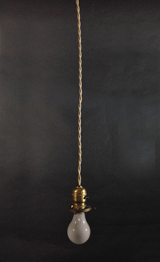 画像1: 1940's "Brass Socket"  Pendant Lamp (1)