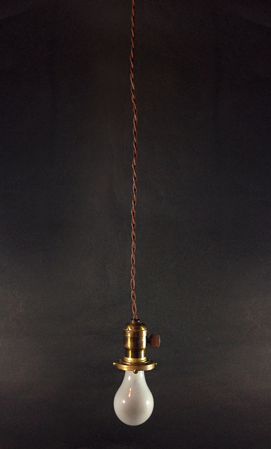 画像1: 1910-30's "Brass Socket"  Pendant Lamp (1)