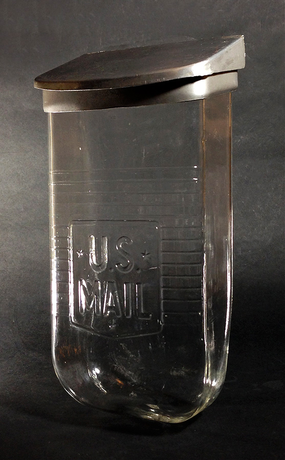 画像1: 1930-40's Wall Mount "VISIBLE" Glass MAIL BOX (1)
