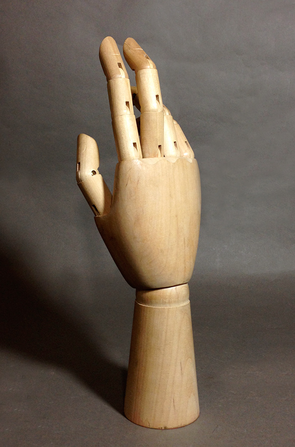 画像1:  "Mechanical" Wood Hand (1)