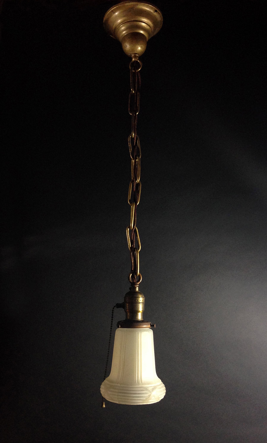 画像1: 1920-30's Chain Pendant Lamp (1)