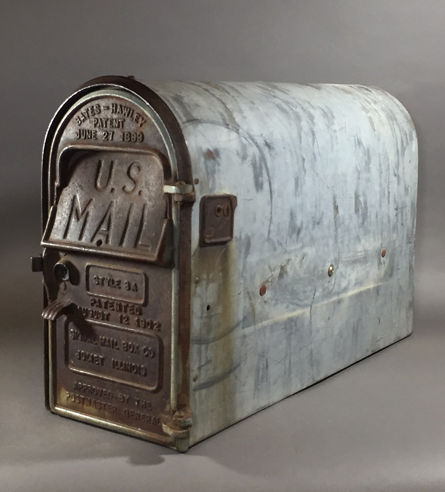 画像1: PAT.1899-1902 "Cast Iron" U.S.MAIL BOX (1)