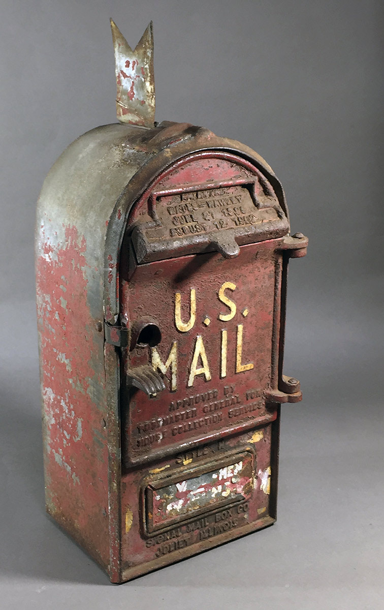 画像1: PAT.1899-1902 "Cast Iron" U.S.MAIL BOX (1)