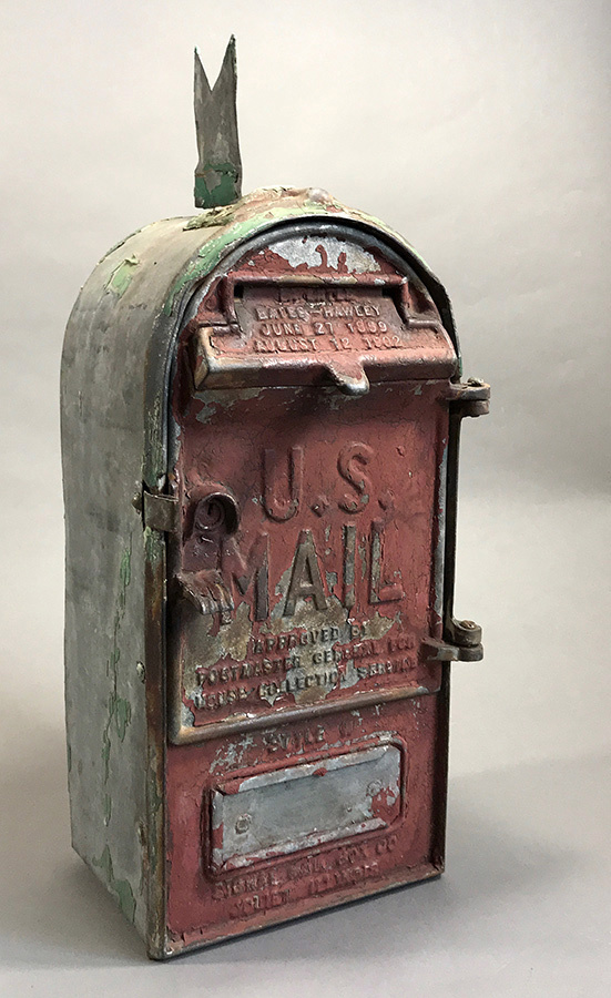 画像1: PAT.1899-1902 Cast Iron “U.S.MAIL BOX” (1)