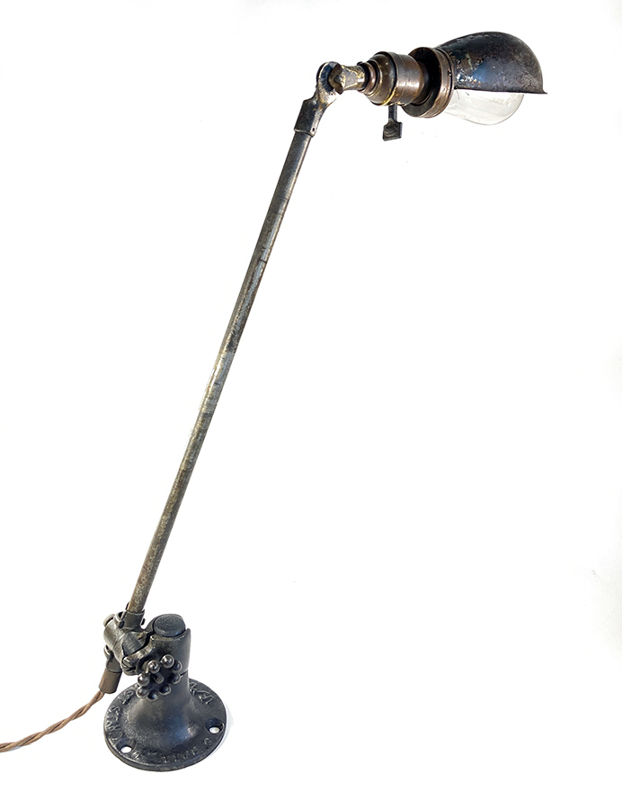 画像1: 1920-30's【O.C.White】Wall-Mounted Task Light (1)