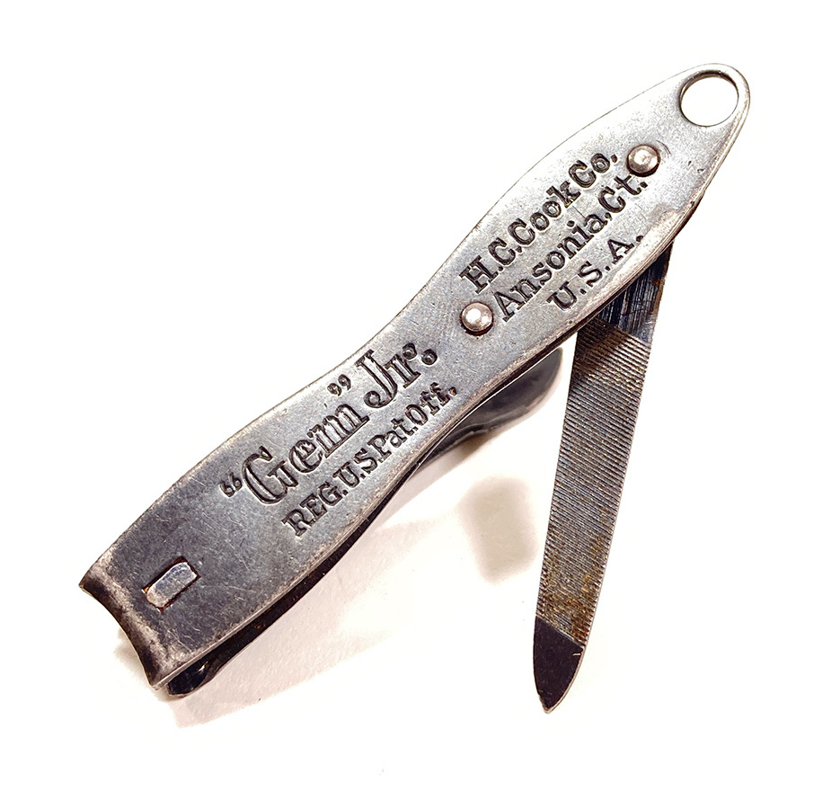 画像1: 1920〜30's Steel Nail Clipper [Key Holder]  (1)