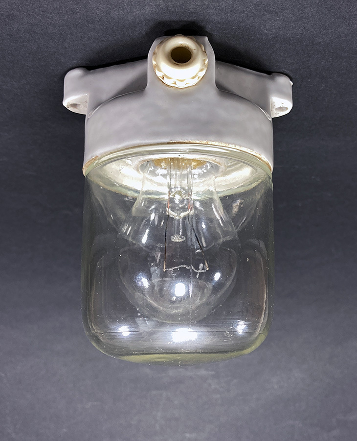 画像1: 1940-50's German Glass＆Porcelain Ceiling/Wall “MINI” Light (1)