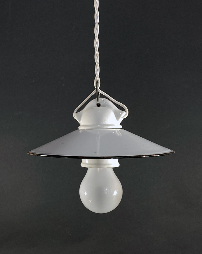 画像1: 1920's German-Deco "Enamel" Pendant Lamp (1)