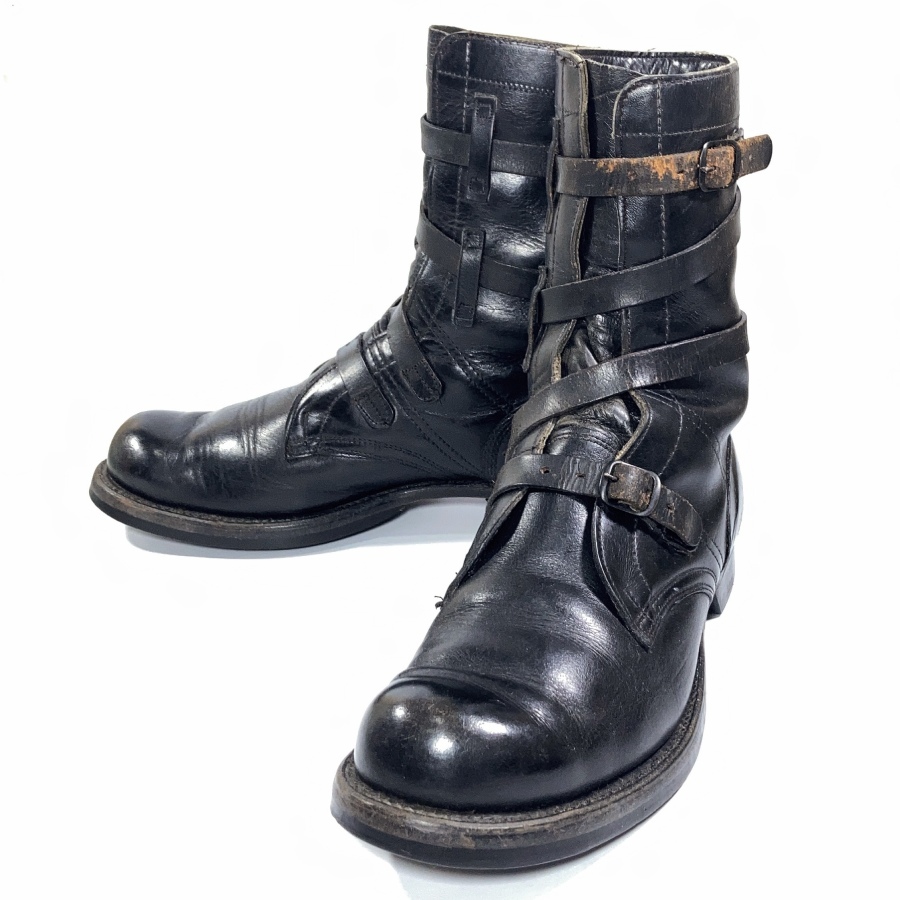 1940-50's ☆HEMAN☆ Leather Tanker Boots -＊Mint Condition