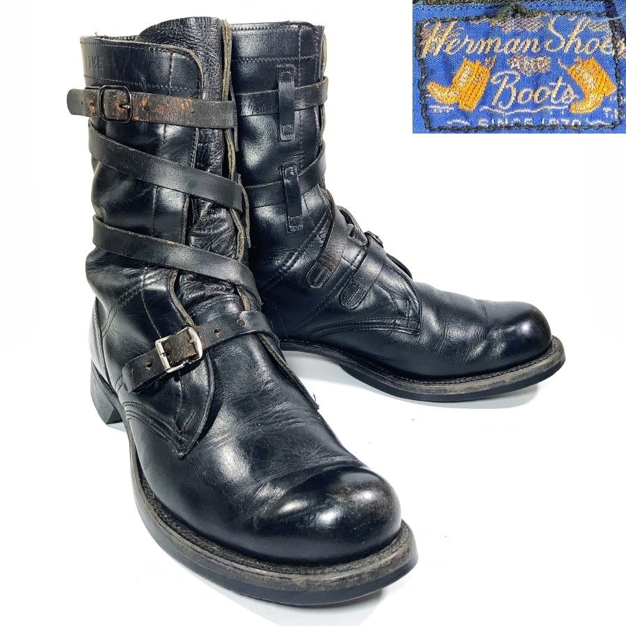 50年代 米軍 実物 Herman shoes タンカーブーツ - ブーツ