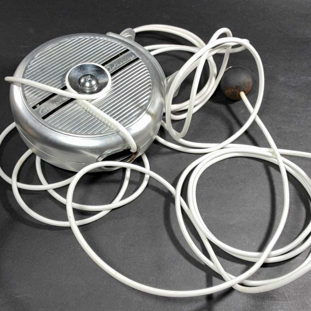 画像7: 1950-early 60's Aluminum Clothes-Line Reel 【Dead Stock】 (7)
