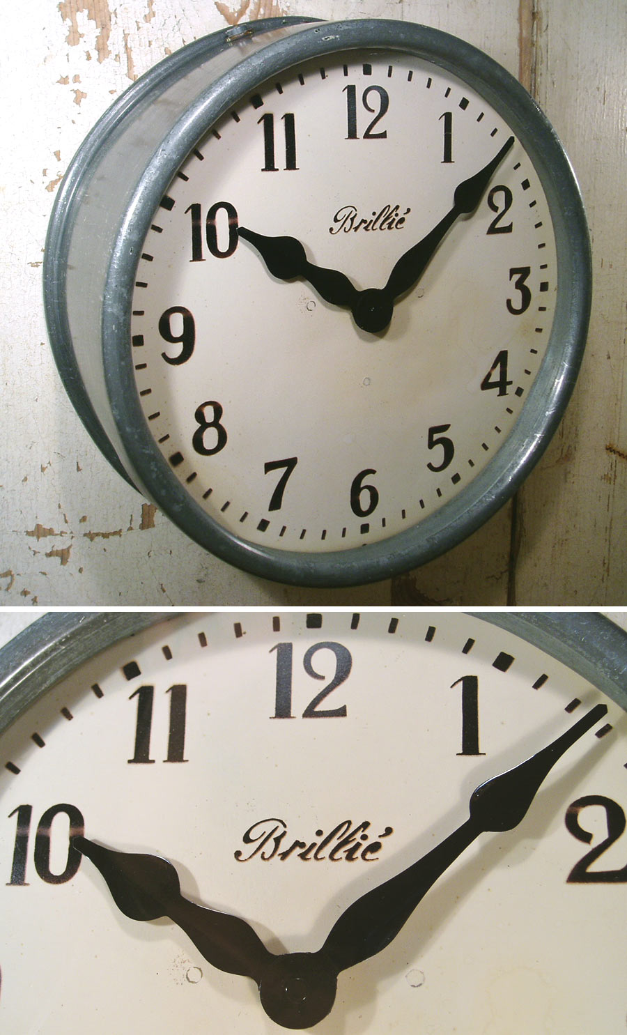 画像1: 1910-20's "BRILLIE" French Wall Clock (1)
