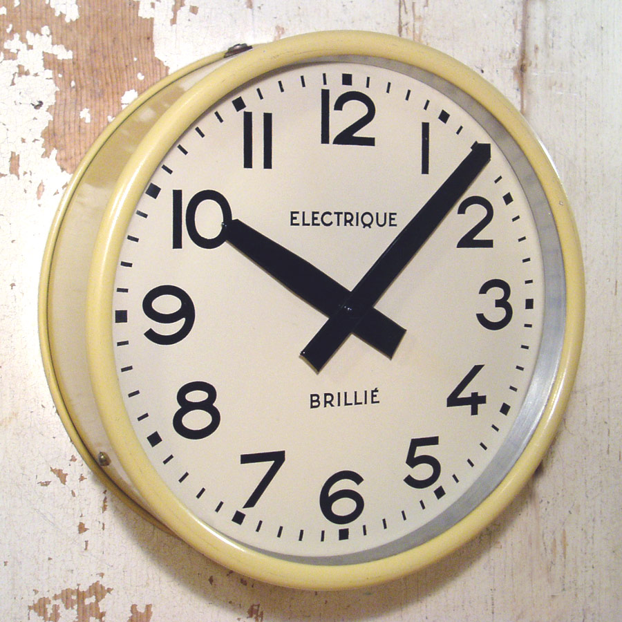 画像1: 1940-early1950's French "BRILLIE" Office Clock (1)