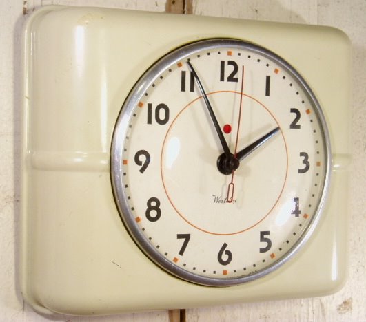 画像1: "WEST CLOX" Antique Kitchen Clock (1)