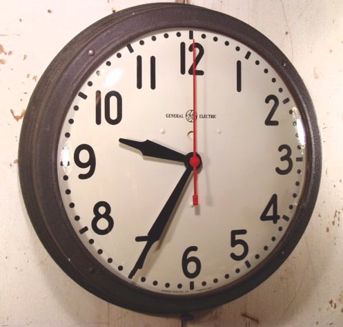画像1: 40〜50's "G.E" School Wall Clock (1)