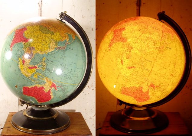 画像1: 1940's "Glass" Globe Lamp /12inch (1)